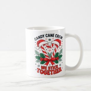 Christmas Candy Cane Heart Holiday Family Matching Coffee Mug