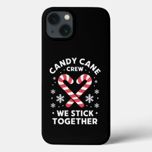 Christmas Candy Cane Heart We Stick Together iPhone 13 Case