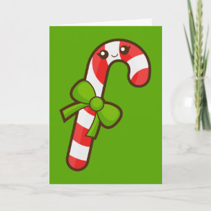 Christmas Candy Cane Holiday Card