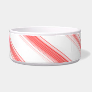 Christmas Candy Cane Holiday Ceramic Pet Bowl