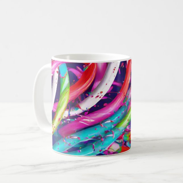Christmas Candy Cane Holiday Mug (Front Left)