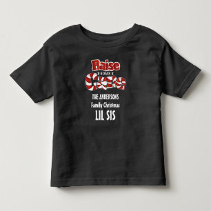 Christmas Candy Cane Matching Family Personalised Toddler T-Shirt