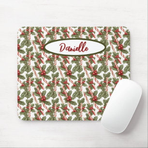 Christmas Candy Cane Mouse Mat