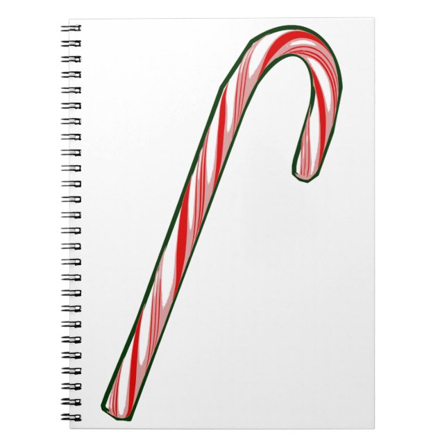 christmas candy cane notebook (Front)