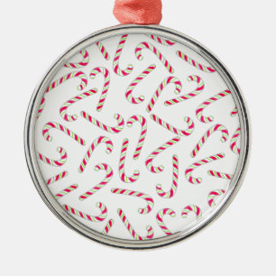 Christmas candy cane pattern metal tree decoration