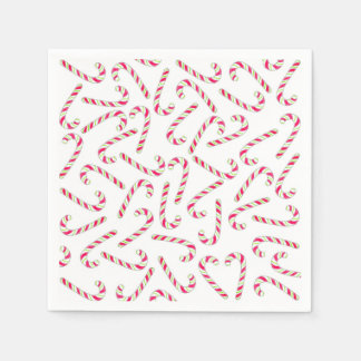 Christmas candy cane pattern napkin
