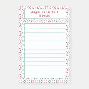 Christmas Candy Cane Personalised To Do List Post-it Notes