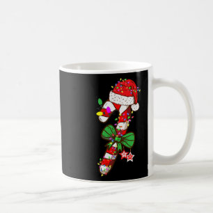 Christmas Candy Cane Santa Hat Xmas Light Kids Coffee Mug