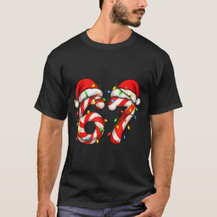 Christmas Candy Cane Santa Xmas 67 Candy Youth Wom T-Shirt