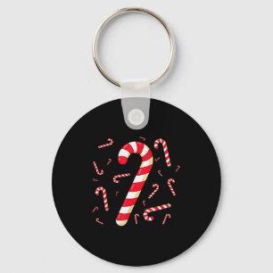 Christmas Candy Cane Santa Xmas Family Kid Toddler Key Ring