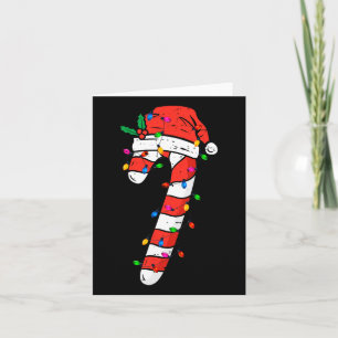 Christmas Candy Cane Santa Xmas Kids Toddler Youth Card