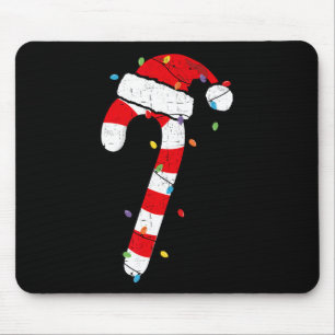 Christmas Candy Cane Santa Xmas Kids Toddler Youth Mouse Mat