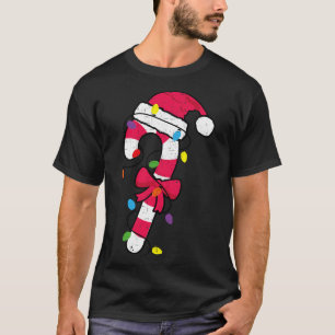 Christmas Candy Cane Santa Xmas Kids Toddler Youth T-Shirt
