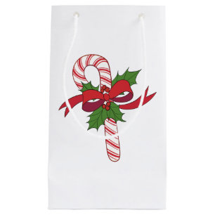 Christmas Candy Cane Small Gift Bag