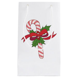 Christmas Candy Cane Small Gift Bag