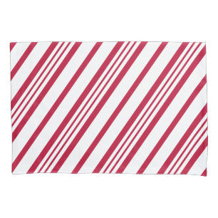Christmas Candy Cane Stripe Pillowcase
