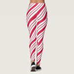 Christmas Candy Cane Striped Leggings<br><div class="desc">Peppermint stripes decorate these fun Christmas leggings. The design is from original art.</div>
