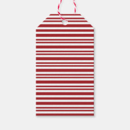 Christmas Candy Cane Stripes Gift Tags