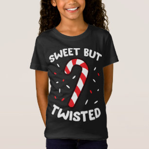 Christmas Candy Cane Sweet But Twisted Funny Chris T-Shirt