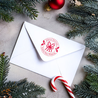 Christmas Candy Cane Wood Art Stamp