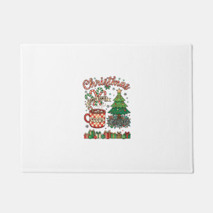 Christmas Candy Canes Cocoa Chaos Tree Mug Present Doormat
