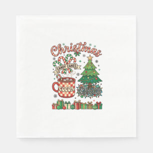 Christmas Candy Canes Cocoa Chaos Tree Mug Present Napkin