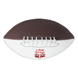 Christmas Candy Canes Football American Football