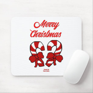 Christmas Candy Canes Mouse Pad