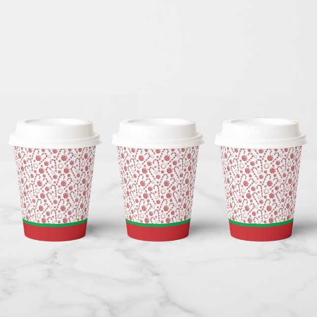 Christmas Candy Canes Paper Cups (Multi)