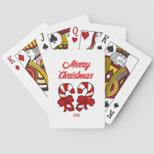 Christmas Candy Canes Playing Cards