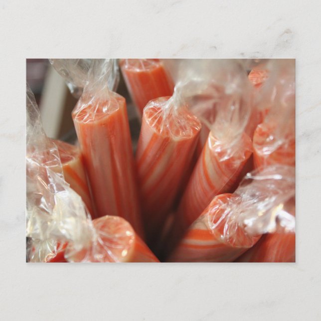 Christmas Candy Canes Postcard (Front)