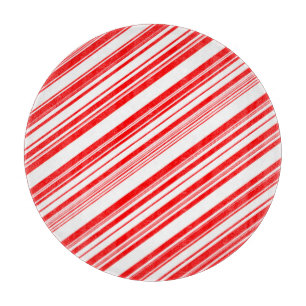 Christmas Candy Canes Red White 4Erin Cutting Board