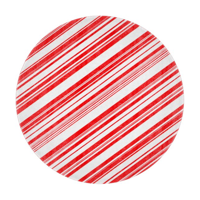 Christmas Candy Canes Red White  4Erin Cutting Board (Front)