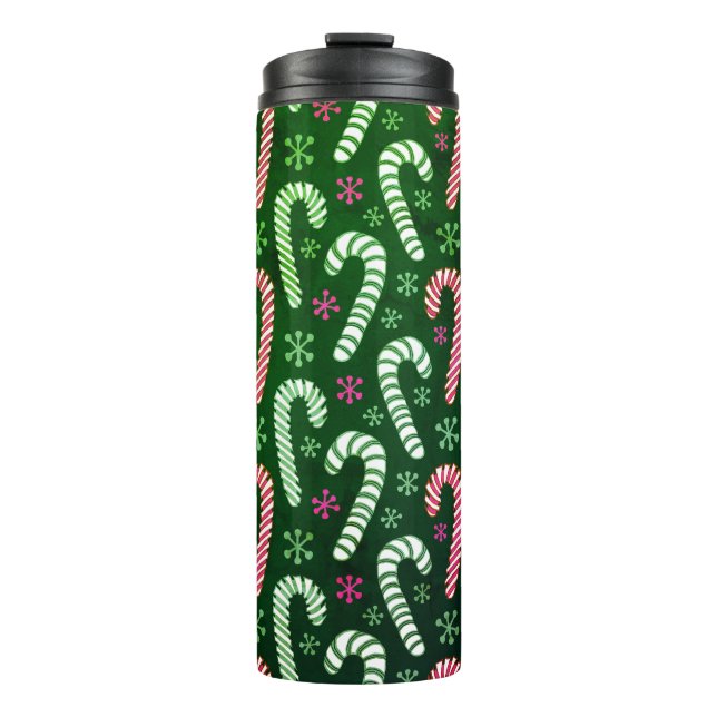 Christmas Candy Canes  Thermal Tumbler (Front)