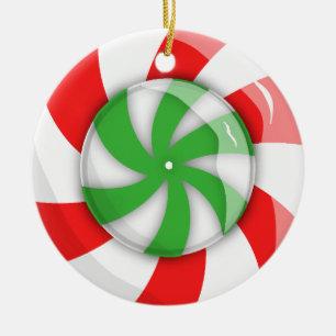 Christmas Candy Ceramic Tree Decoration