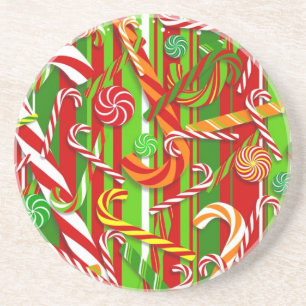 Christmas Candy Coaster