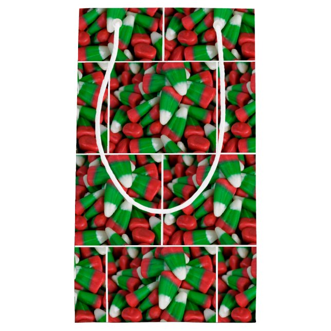 Christmas Candy Corn Small Gift Bag (Front)