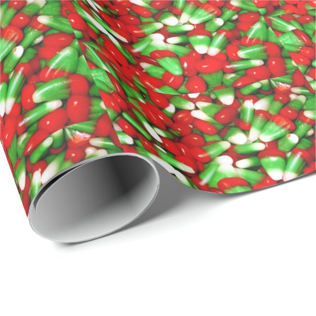 Christmas Candy Corn Wrapping Paper (Roll Corner)