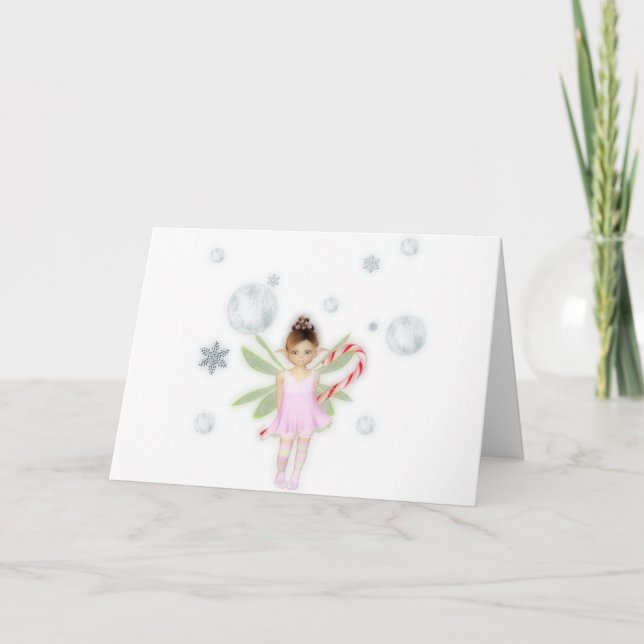 Christmas candy fairy card (Front)