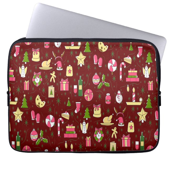 Christmas Candy  Laptop Sleeve (Front)