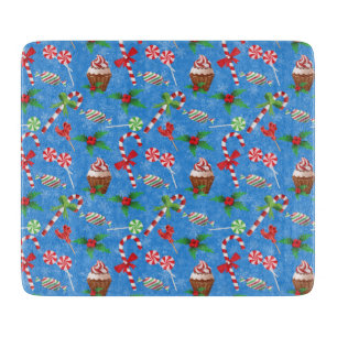 Christmas Candy, lollipop and cake Cutting Board