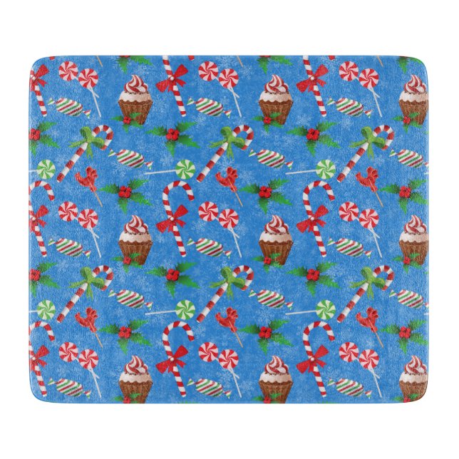Christmas Candy, lollipop and cake Cutting Board (Front)