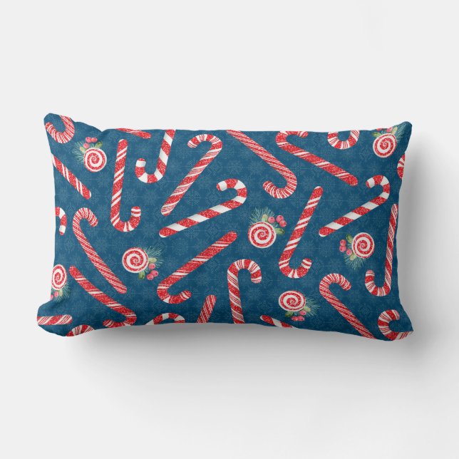 Christmas Candy Lumbar Cushion (Front)