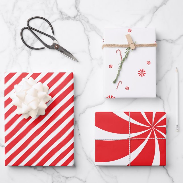 Christmas Candy Overload Wrapping Paper Sheet (Front)