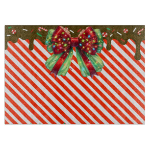 Christmas candy peppermint candys candies xmas can cutting board