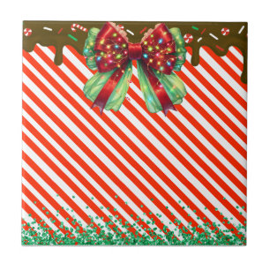Christmas candy peppermint candys candies xmas can tile
