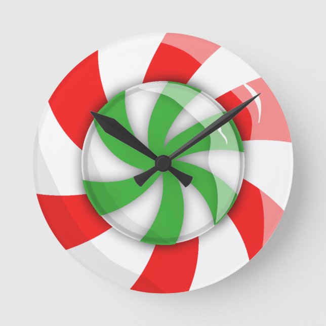 Christmas Candy Round Clock (Front)