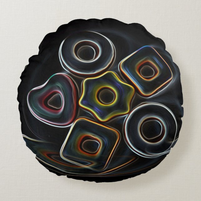 Christmas candy round cushion (Front)