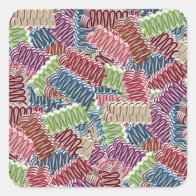 Christmas Candy-SQUARE STICKERS (Front)