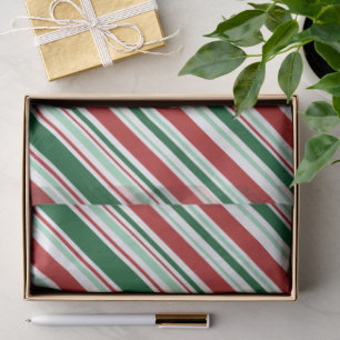 Christmas Candy Stripes Tissue Paper